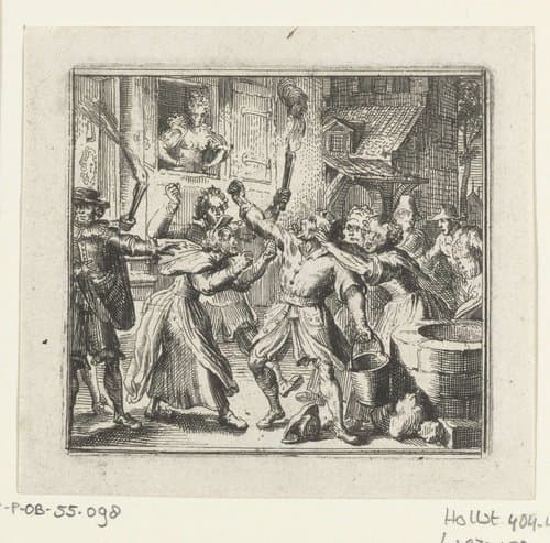 Illustratie voor de Decamerone van Boccaccio by Romeyn de Hooghe