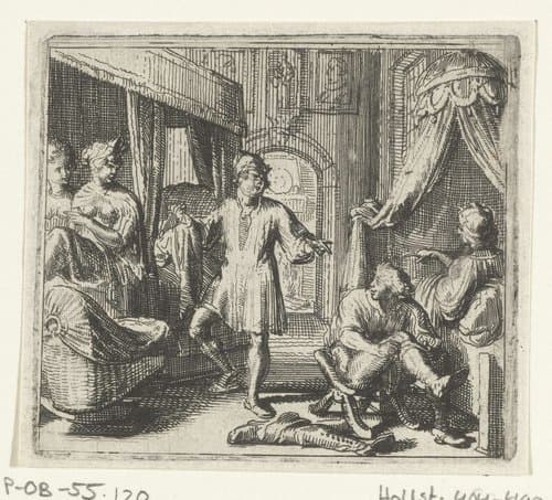 Illustratie voor de Decamerone van Boccaccio by Romeyn de Hooghe