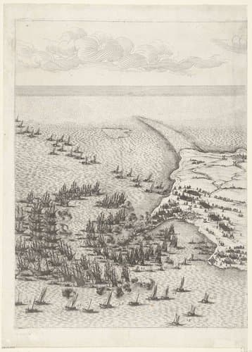 Beleg van Saint Martin op het Île de Ré by Jacques Callot