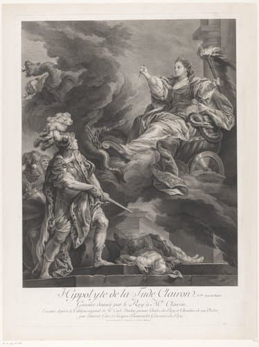 Hippolyte de la Tude Clairon in de Veme Acte de Medée