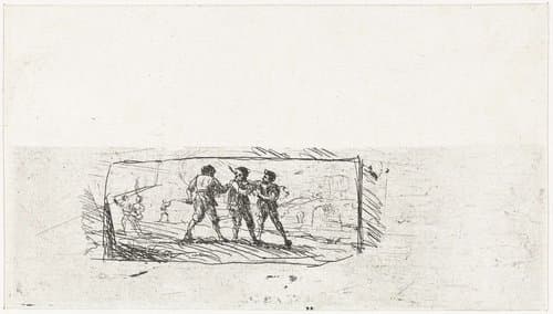 Studie voor een scène met struikrovers by Claude Lorrain