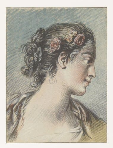 Buste van een jonge vrouw by Louis Marin Bonnet