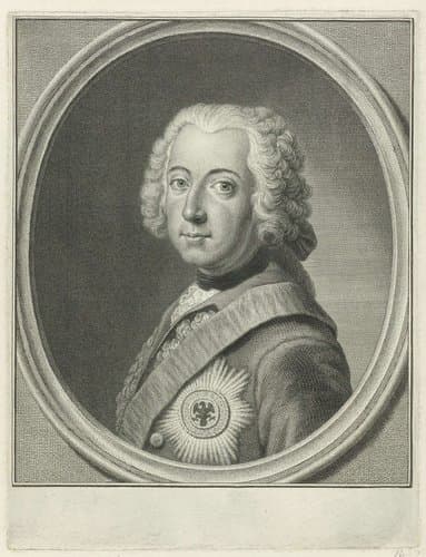 Portret van Frederik II de Grote, koning van Pruisen by Pieter Tanjé
