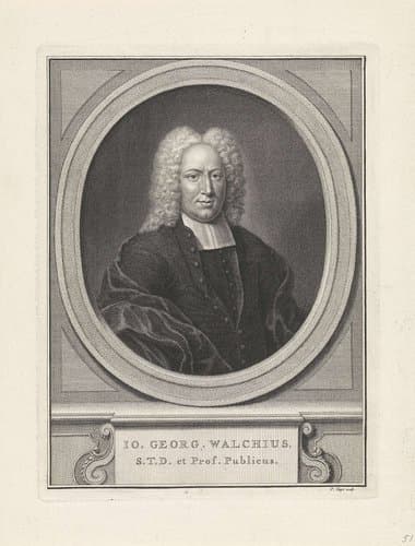 Portret van lutheraans theoloog Johann Georg Walch by Pieter Tanjé