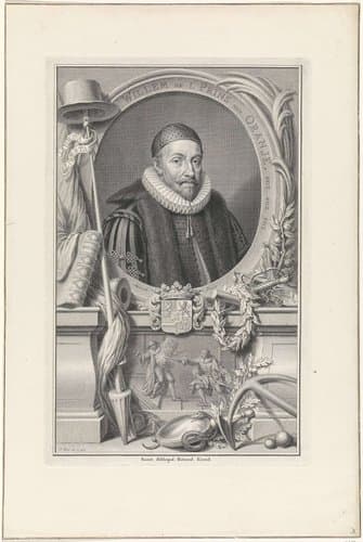 Portret van Willem I, prins van Oranje by Pieter Tanjé
