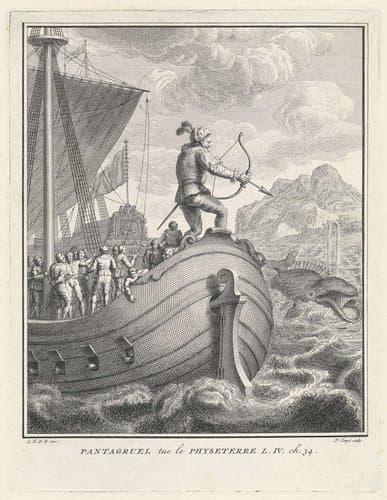 Pantagruel doodt de monsterlijke walvis by Pieter Tanjé