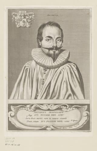 Portret van Antoine Despeisses by Claude Mellan