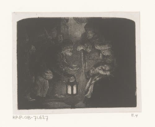 Aanbidding door de herders by Jean Pierre Norblin de la Gourdaine