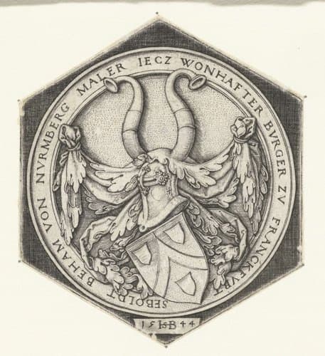 Familiewapen van Hans Sebald Beham by Hans Sebald Beham
