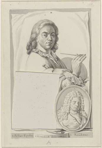Portretten van Hendrik Soukens en Roukens by Roeland van Eynden