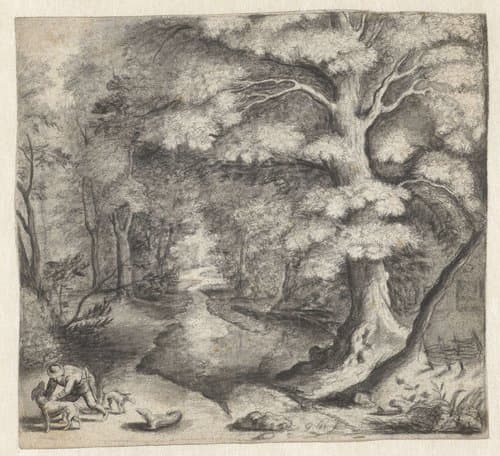 Portrait of Monogrammist GH (tekenaar ; 17e eeuw)