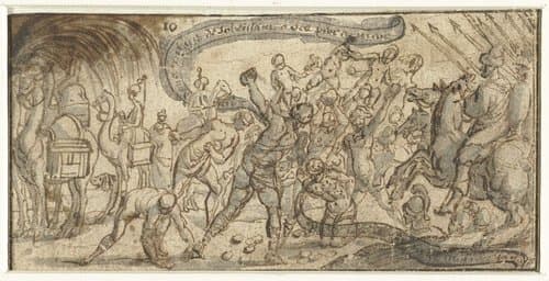 De steniging van de H. Stephanus by anonymous