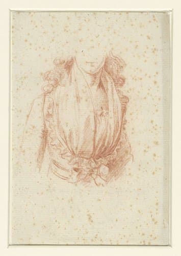 Kostuumstudie voor een portret van Madame Moreau by anonymous