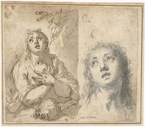 Boetvaardige Magdalena in een landschap by Jacopo Palma (il Giovane)