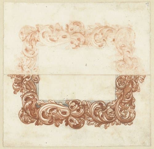 Ontwerp voor een lijst met acanthusbladeren by anonymous
