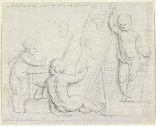 Allegorie op de schilderkunst by anonymous
