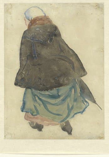 Lopende vrouw by Leo Gestel