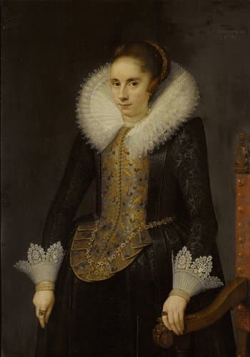 Portrait of Catharina Fourmenois (1598-1665) by Salomon Mesdach