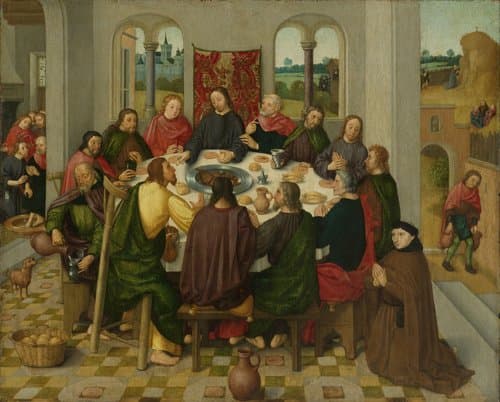 Last Supper by Master of the Amsterdam Death of the Virgin