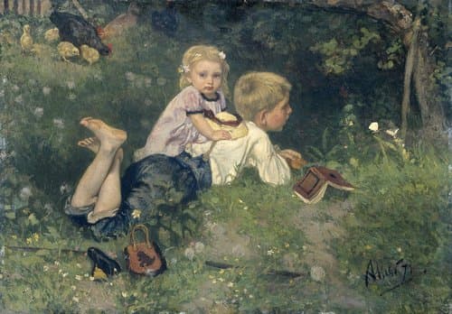 De vlinders by August Allebé