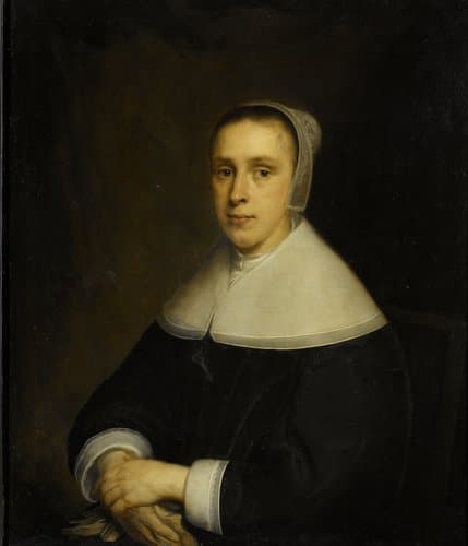 Portret van Elisabeth Vervoorn (1617-57) by Cornelis Janssens van Ceulen I