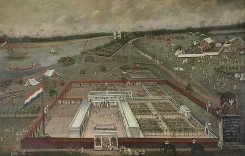 The Trading Post of the Dutch East India Company in Hooghly by Hendrik van Schuylenburgh