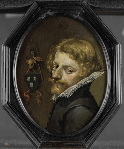 Portret van een schilder (een zelfportret ?) by anonymous