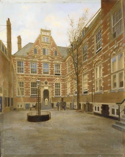 Binnenplaats van het Oost Indisch Huis te Amsterdam
