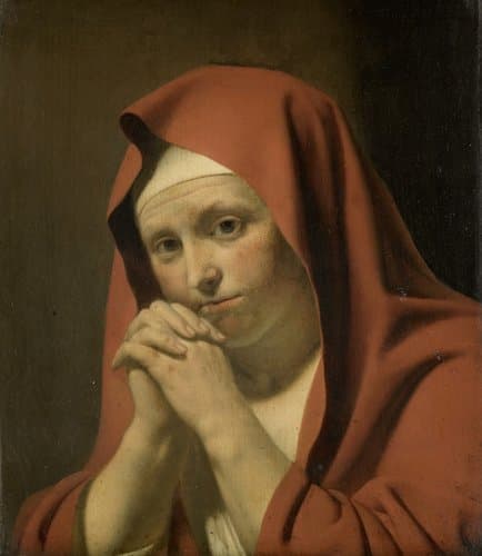 Biddende vrouw