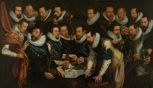 Officers and other civic guardsmen of the XIth District of Amsterdam by Jan Tengnagel