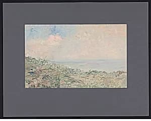 Duinrand met zeegezicht by Marie Antoinette Marcotte