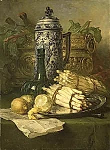 Stilleven met kan van steengoed