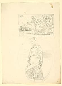 A Dream; Virgin on a Crescent by Fortunato Duranti, Italian, 1787 - 1863