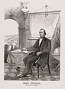 Andrew Johnson by Ehrgott & Forbriger Lithography Company, active 1856 - 1869