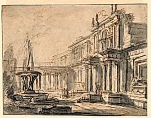 Architectural Fantasy: A Courtyard