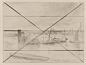 Battersea Dawn (Cadogan Pier) by James McNeill Whistler (1834-1903)