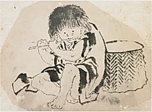 Boy Playing Flute