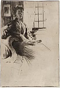 By the Window by J. Alden Weir