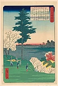 Cherry Blossom Viewing by Ando Hiroshige, Japanese, 1797–1858