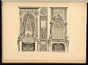 Chimneypiece Designs by Jean Berain, the elder, French, 1640-1711
