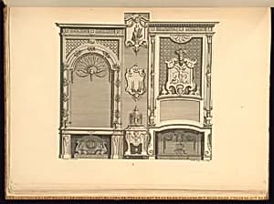 Chimneypiece Designs by Jean Berain, the elder, French, 1640-1711