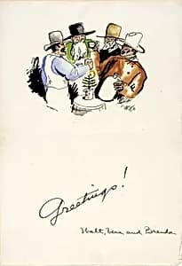 Christmas Greetings 1931 by Walt Kuhn