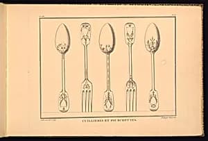 CUILLIERES ET FOURCHETTES by Henri Sallembier, French, ca. 1753 - 1820
