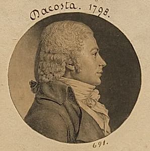 Dacosta by Charles Balthazar Julien Févret de Saint-Mémin, 12 Mar 1770 - 23 Jun 1852