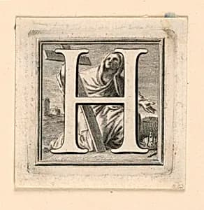 Decorated Capital Letter H