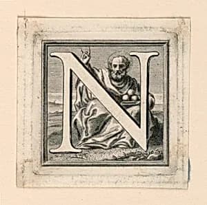 Decorated Capital Letter N