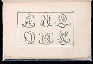 Decorative Monogram Designs by Pierre Ranson, French, 1736–1786