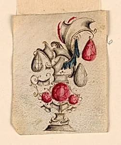 Design for a brooch by Unknown