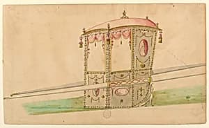 Design for a sedan chair by Unknown