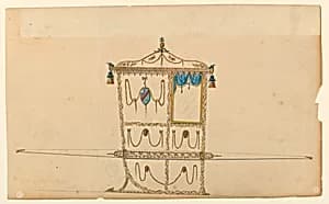 Design for a Sedan Chair by Unknown
